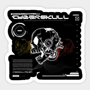 Cyber skull Sticker